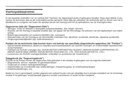 2020-2021 Suzuki Swift Bedienungsanleitung | Niederländisch