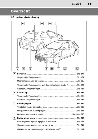 2022 Toyota Corolla Hatchback/Touring Sports Hybrid Bedienungsanleitung | Niederländisch