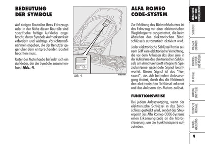 2005-2008 Alfa Romeo 159 Bedienungsanleitung | Deutsch