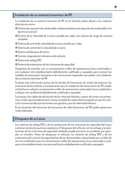 2014-2015 Lexus GS 300h/GS 450h Bedienungsanleitung | Spanisch