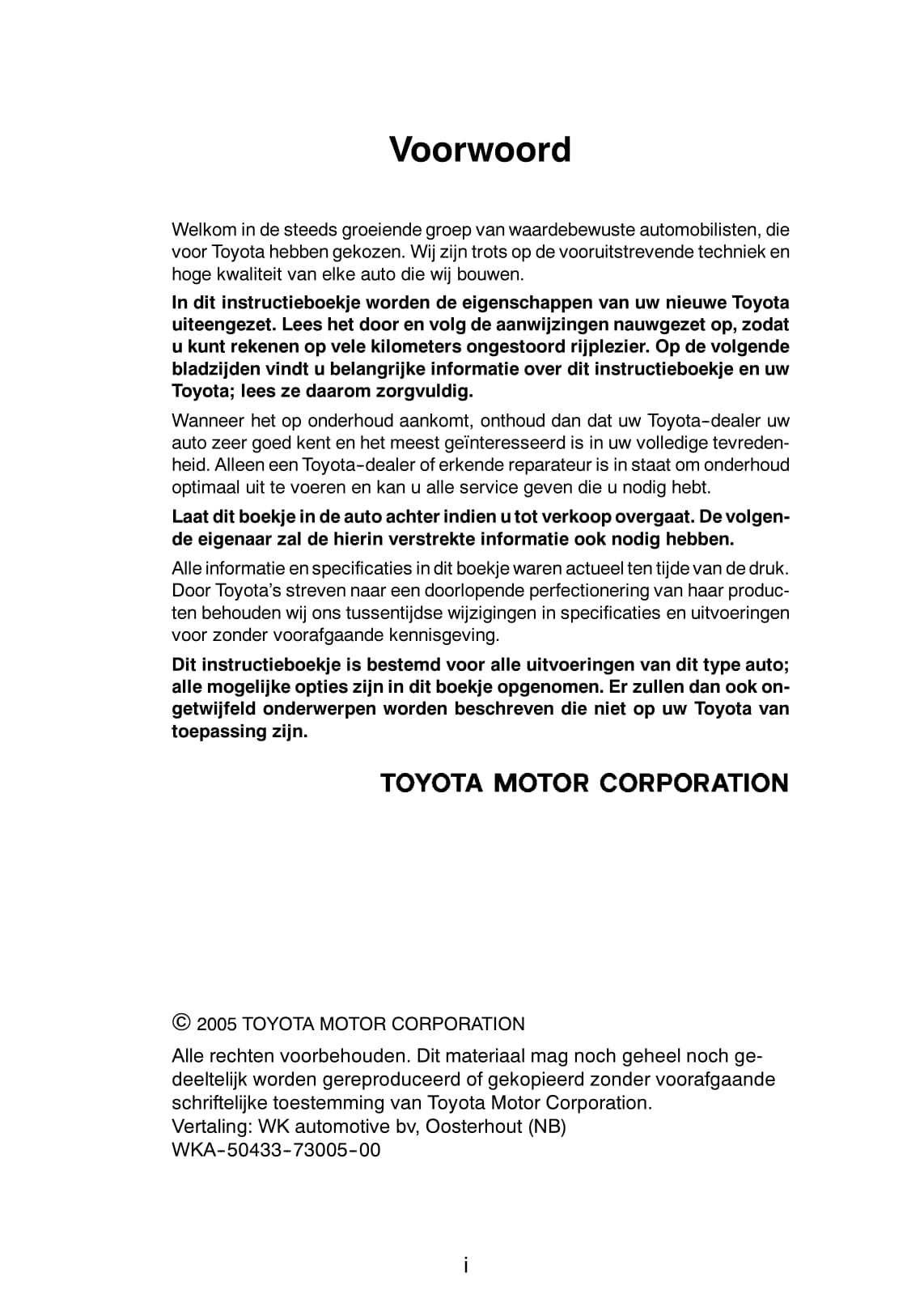 2005-2006 Toyota Land Cruiser 100 Bedienungsanleitung | Niederländisch