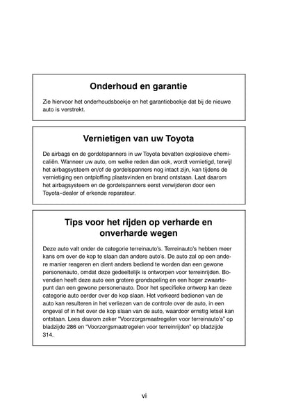 2005-2006 Toyota Land Cruiser 100 Bedienungsanleitung | Niederländisch