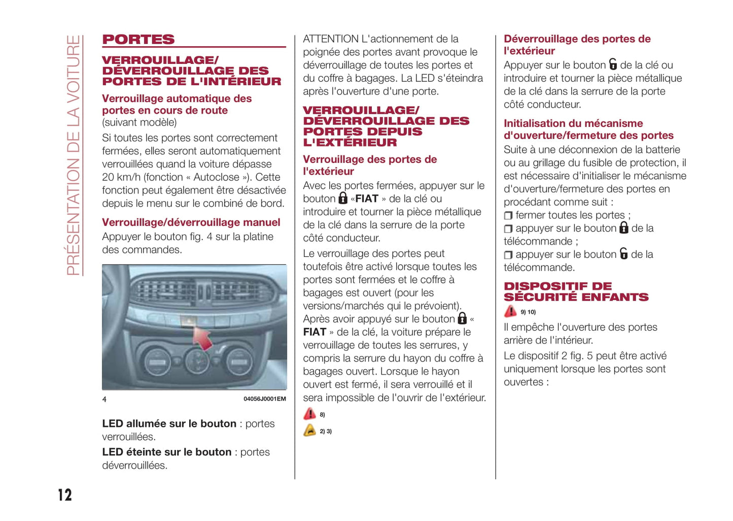 2017-2018 Fiat Tipo Bedienungsanleitung | Französisch