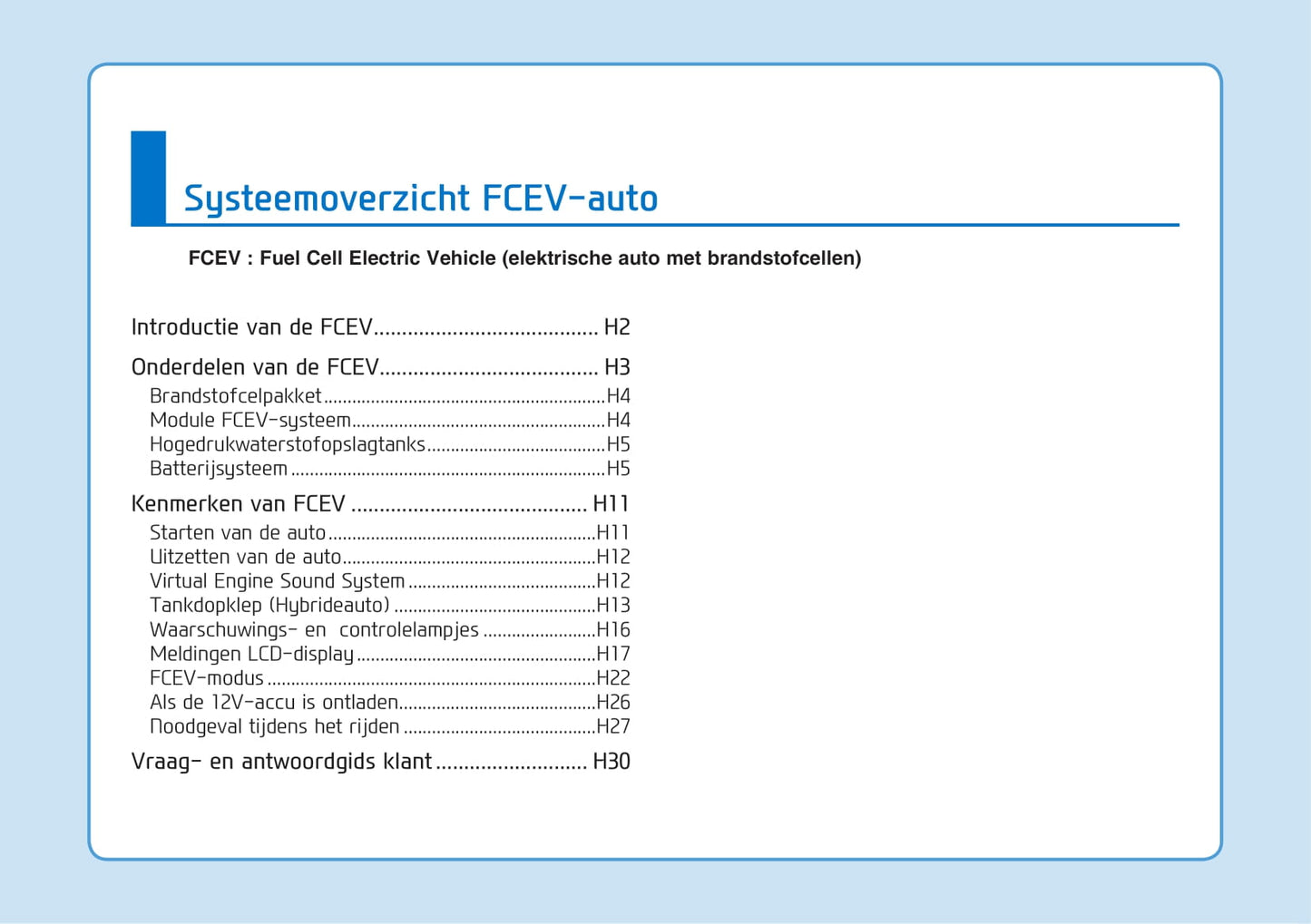 2020-2021 Hyundai Nexo Bedienungsanleitung | Niederländisch