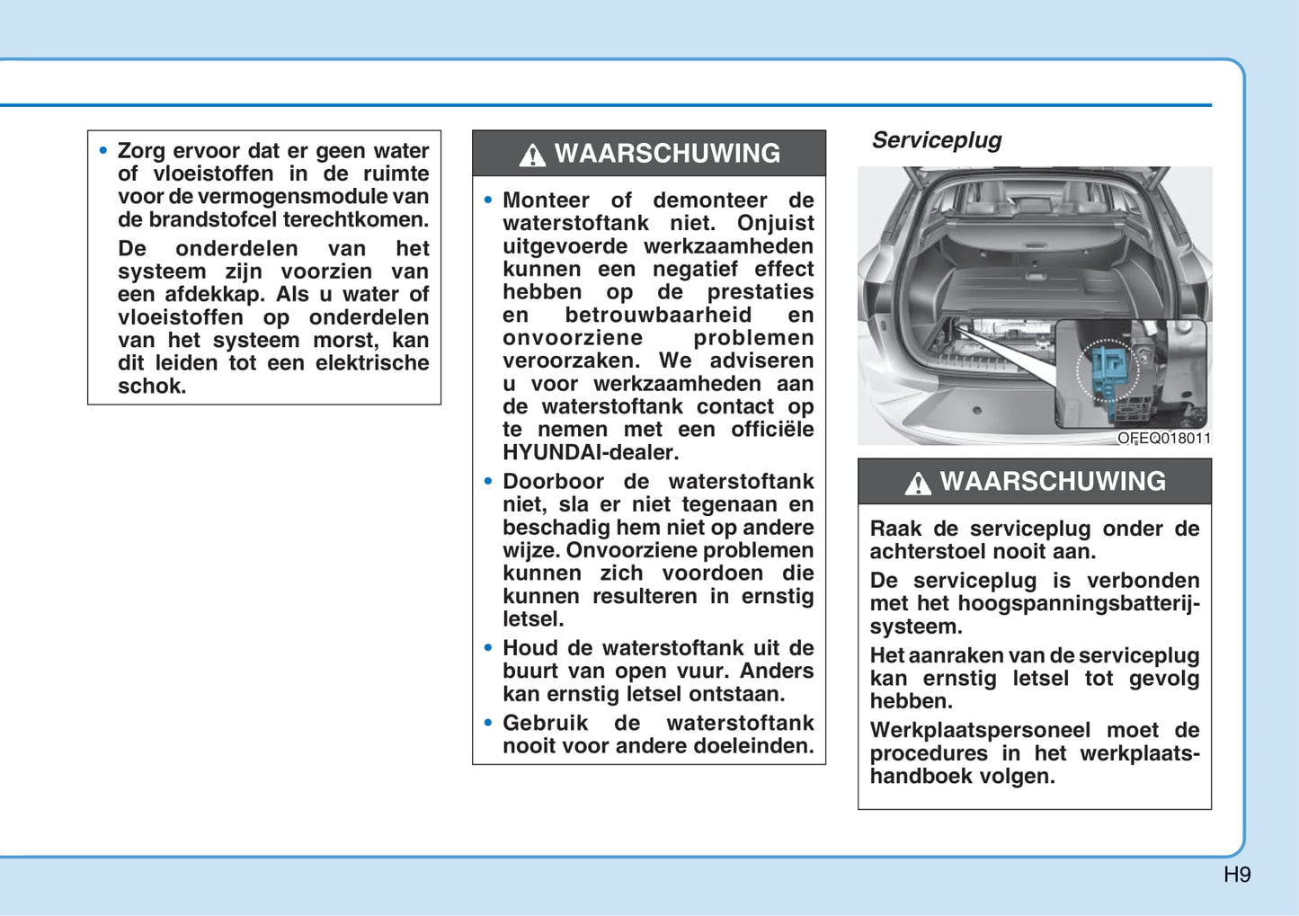 2020-2021 Hyundai Nexo Bedienungsanleitung | Niederländisch