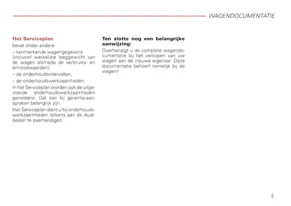 2000-2008 Audi A2 Owner's Manual | Dutch