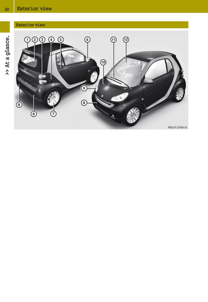 2007-2010 Smart Fortwo Bedienungsanleitung | Englisch