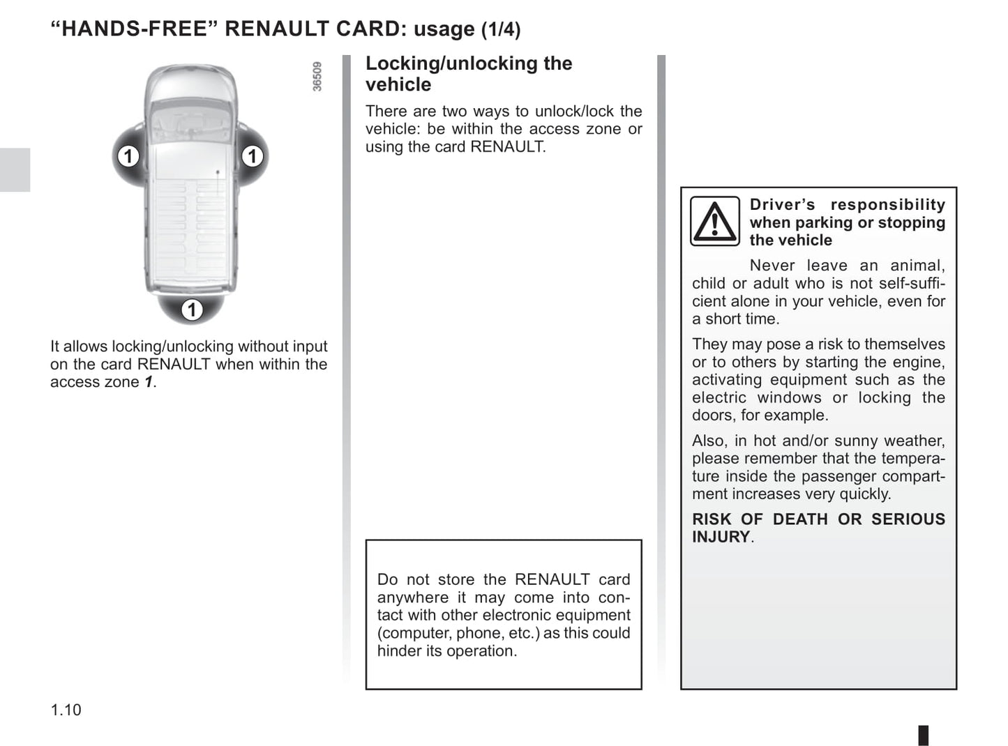 2019-2020 Renault Trafic Owner's Manual | English