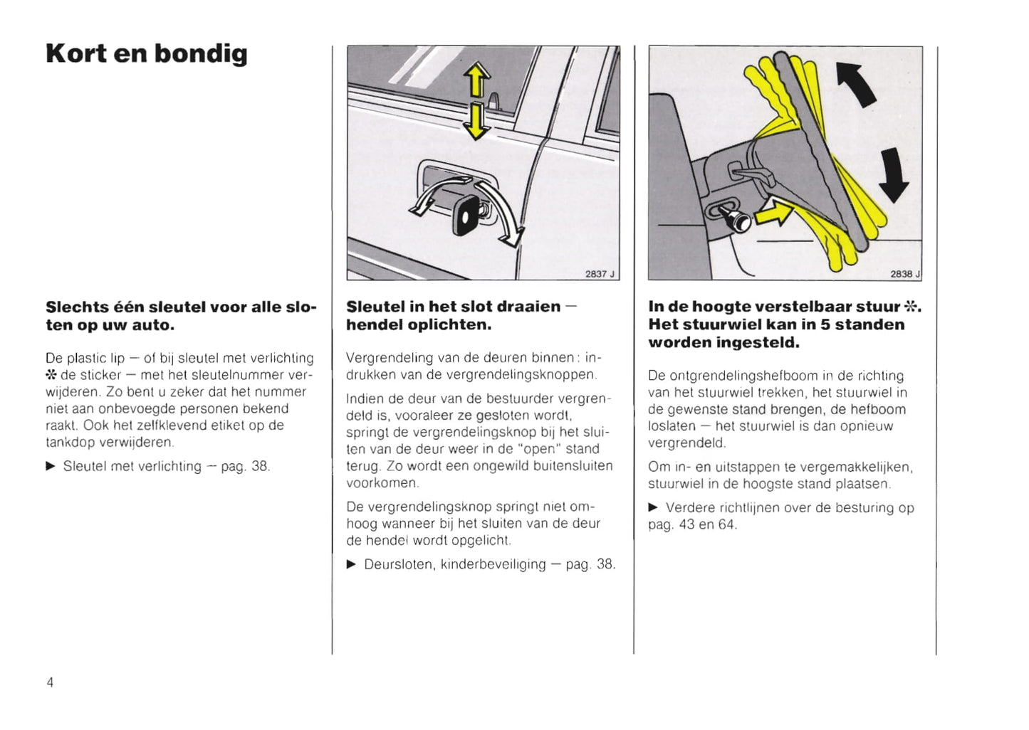 1988-1992 Opel Vectra Owner's Manual | Dutch