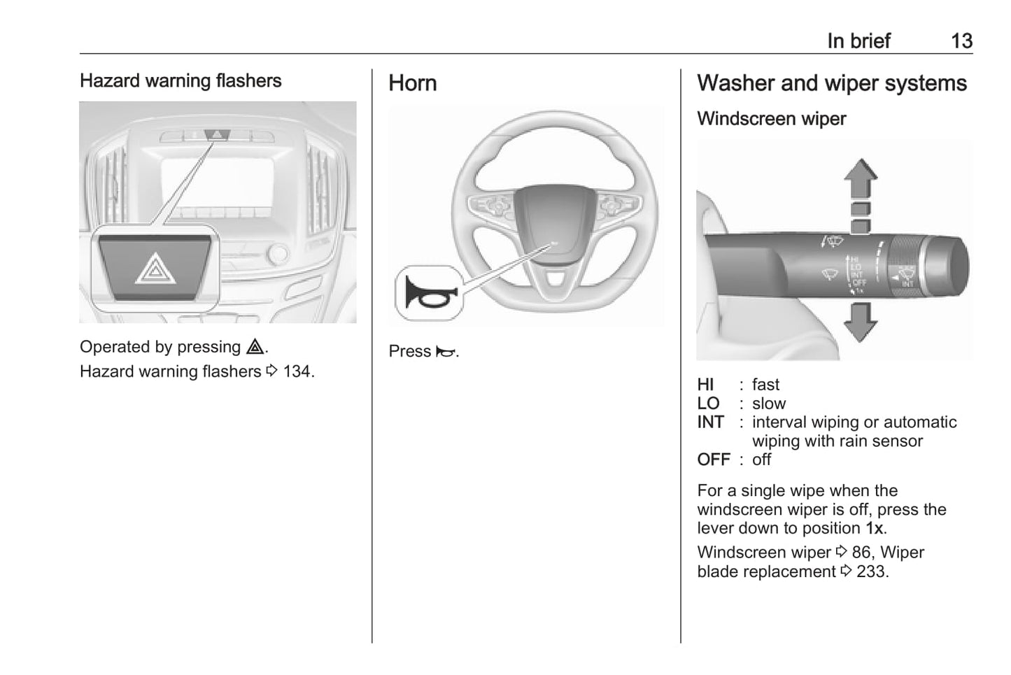 2013-2017 Vauxhall Insignia Bedienungsanleitung | Englisch