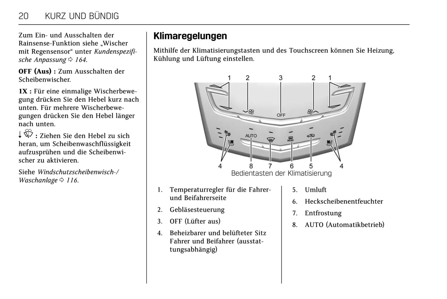 2013-2018 Cadillac CTS/CTS-V Bedienungsanleitung | Deutsch