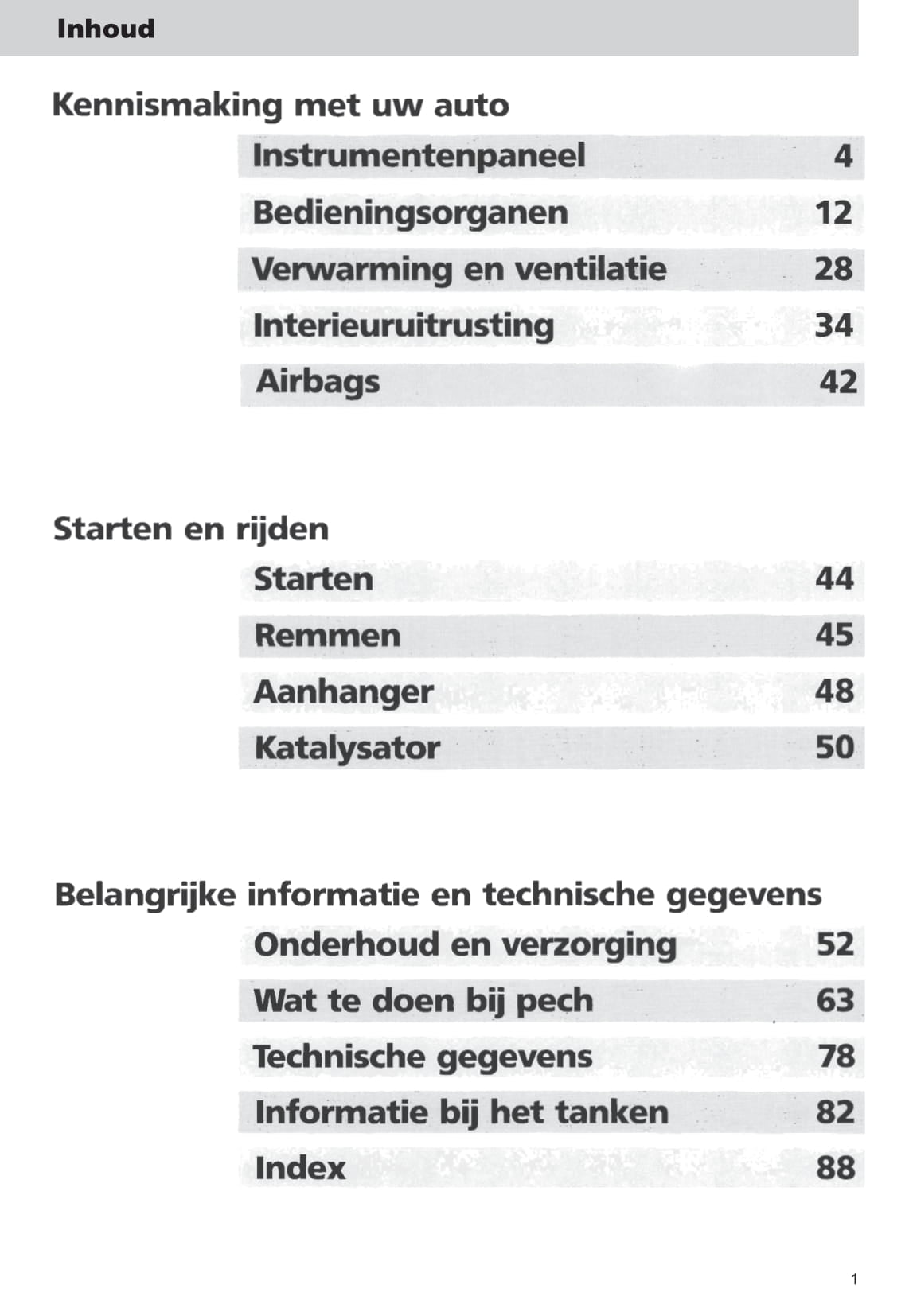 1993-1997 Ford Probe Owner's Manual | Dutch