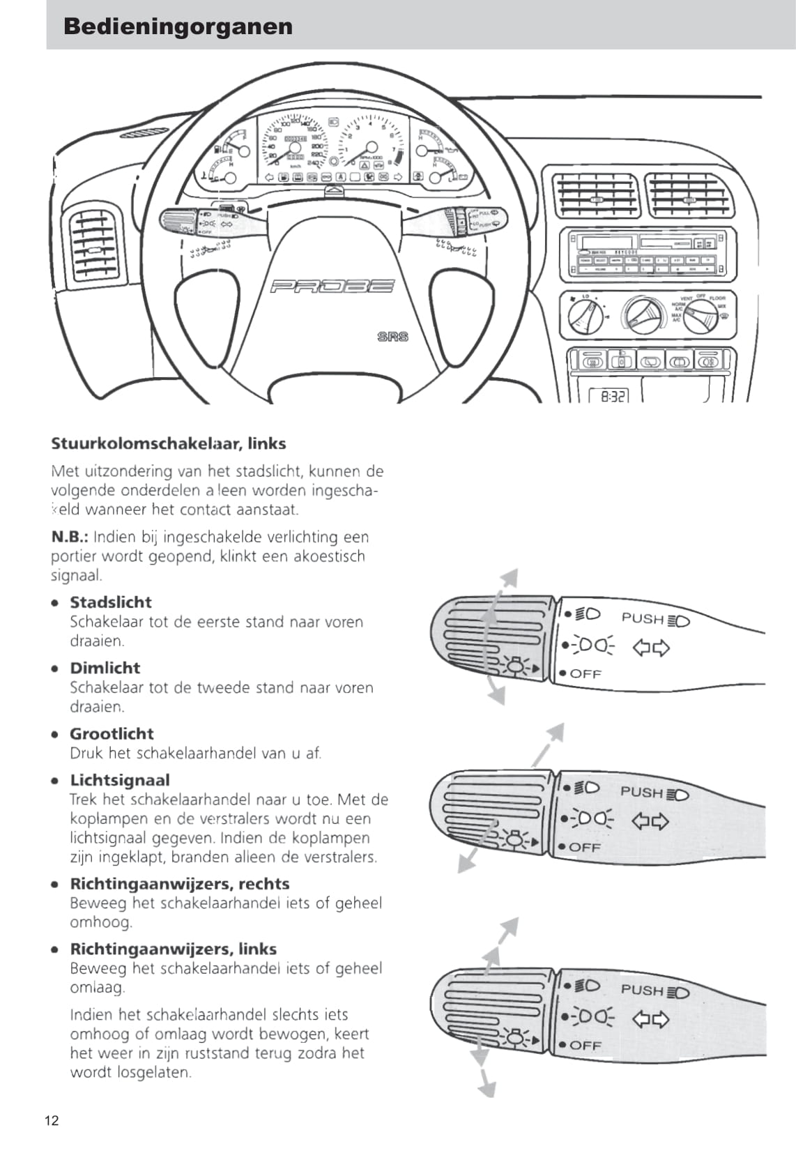 1993-1997 Ford Probe Owner's Manual | Dutch