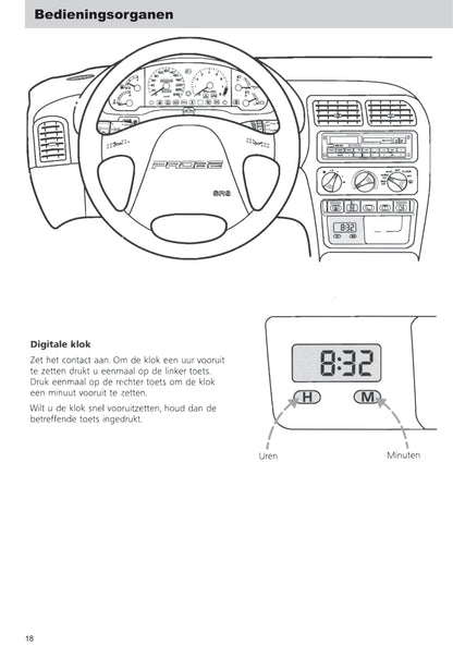 1993-1997 Ford Probe Owner's Manual | Dutch