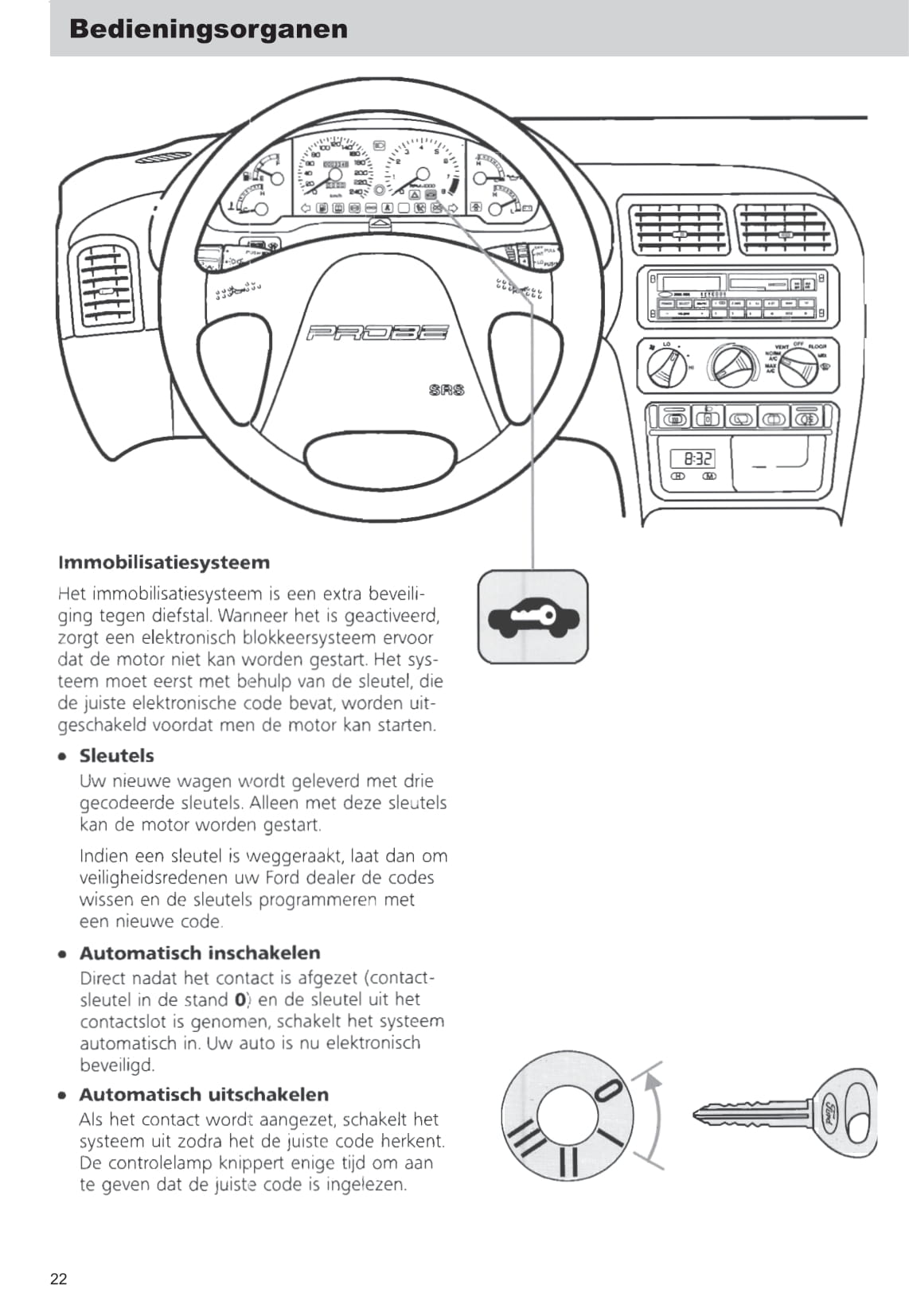 1993-1997 Ford Probe Owner's Manual | Dutch