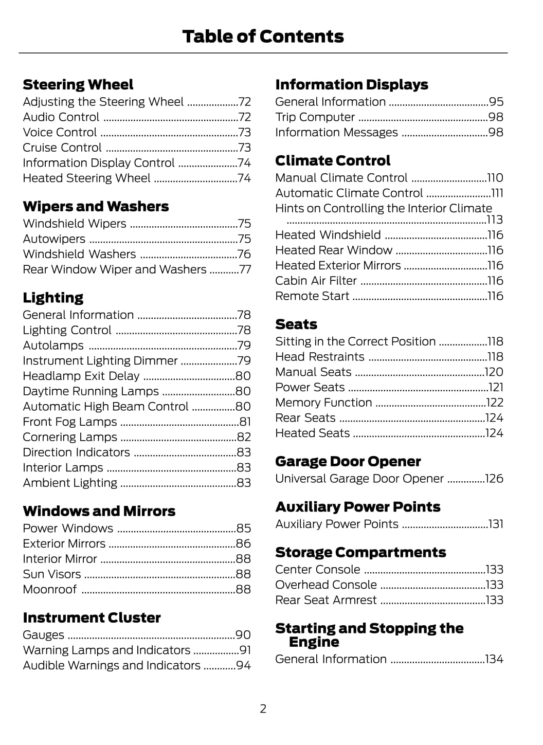 2019 Ford Escape Owner's Manual | English