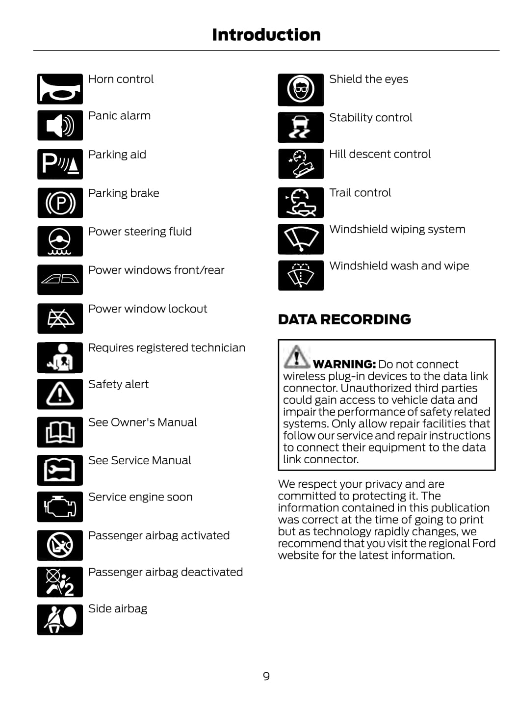 2019 Ford Escape Owner's Manual | English