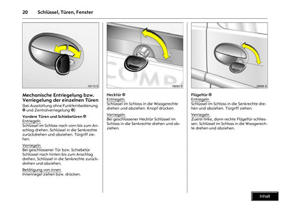 2009-2011 Opel Combo Owner's Manual | German