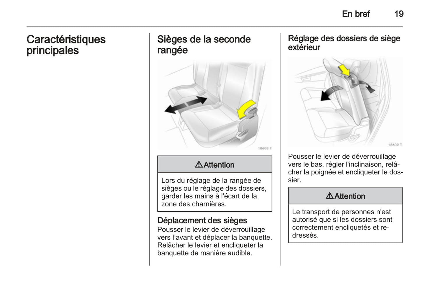 2010-2011 Opel Zafira Owner's Manual | French