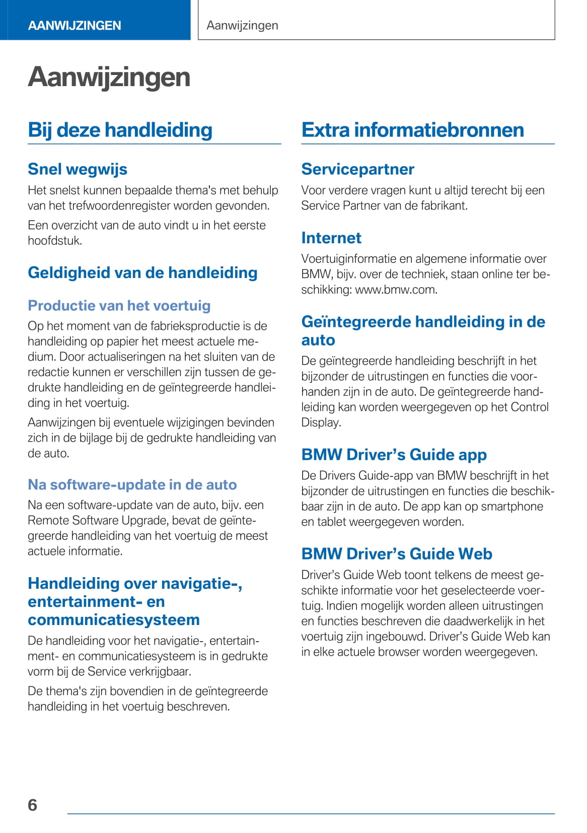2020-2021 BMW M4 Owner's Manual | Dutch