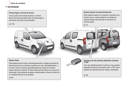 2014 Peugeot Bipper/Bipper Tepee Owner's Manual | Spanish