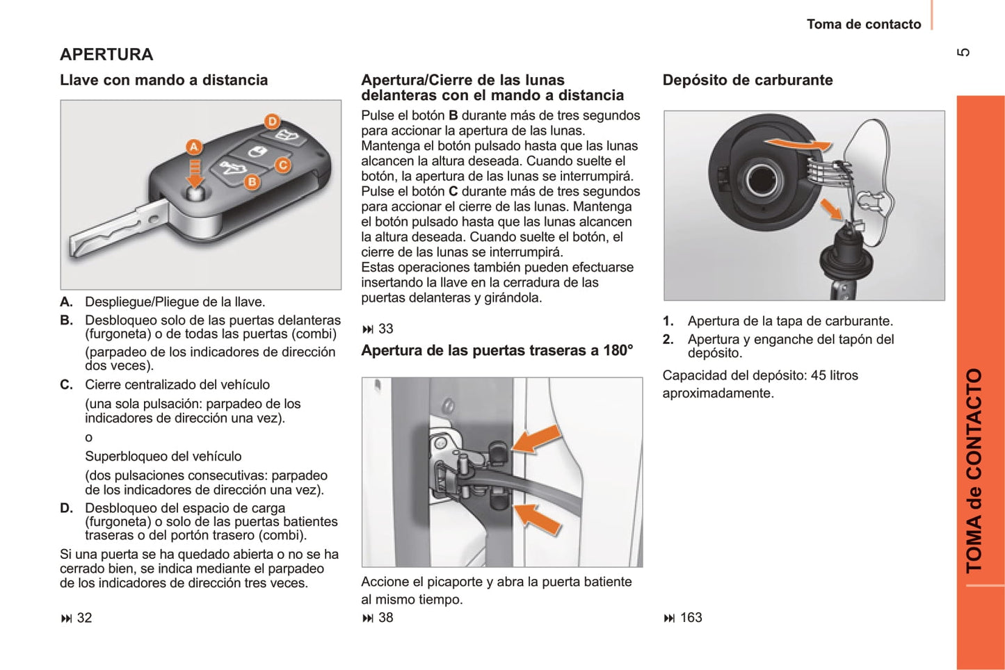 2014 Peugeot Bipper/Bipper Tepee Owner's Manual | Spanish