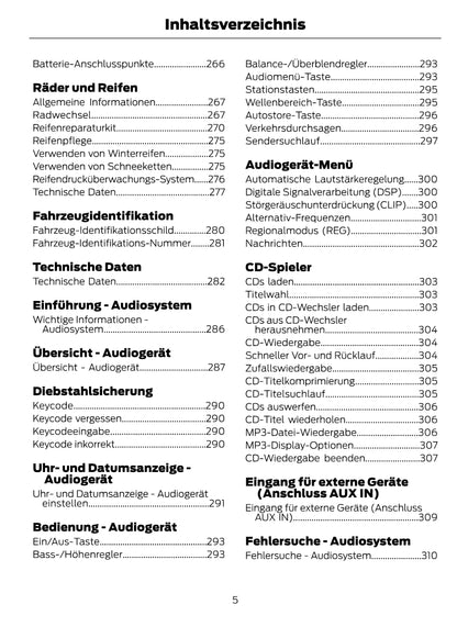 1997-2008 Ford Ka Bedienungsanleitung | Deutsch