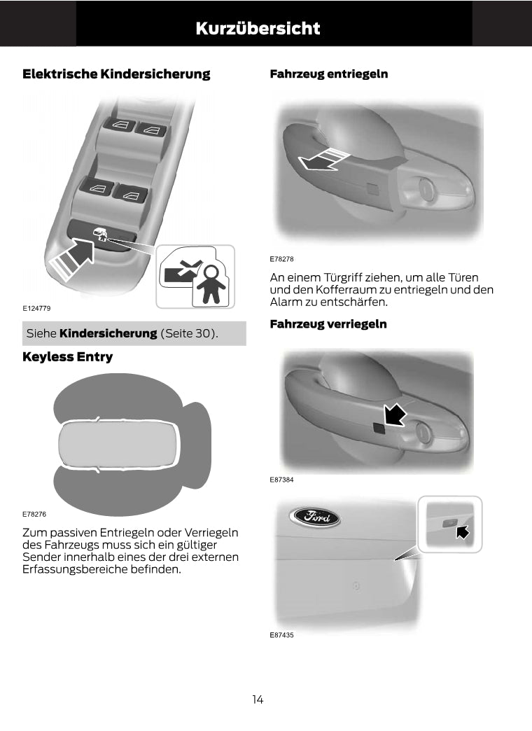 1997-2008 Ford Ka Bedienungsanleitung | Deutsch