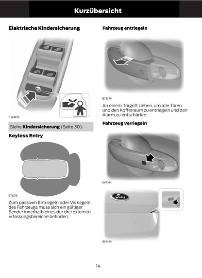 1997-2008 Ford Ka Bedienungsanleitung | Deutsch