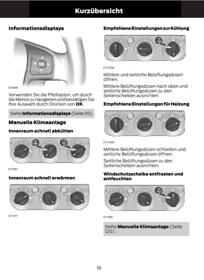 1997-2008 Ford Ka Bedienungsanleitung | Deutsch