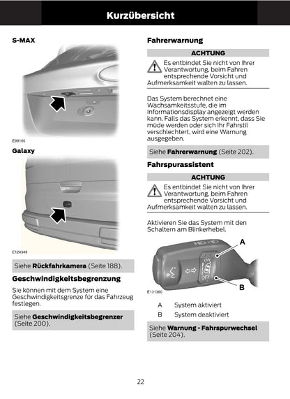 1997-2008 Ford Ka Bedienungsanleitung | Deutsch