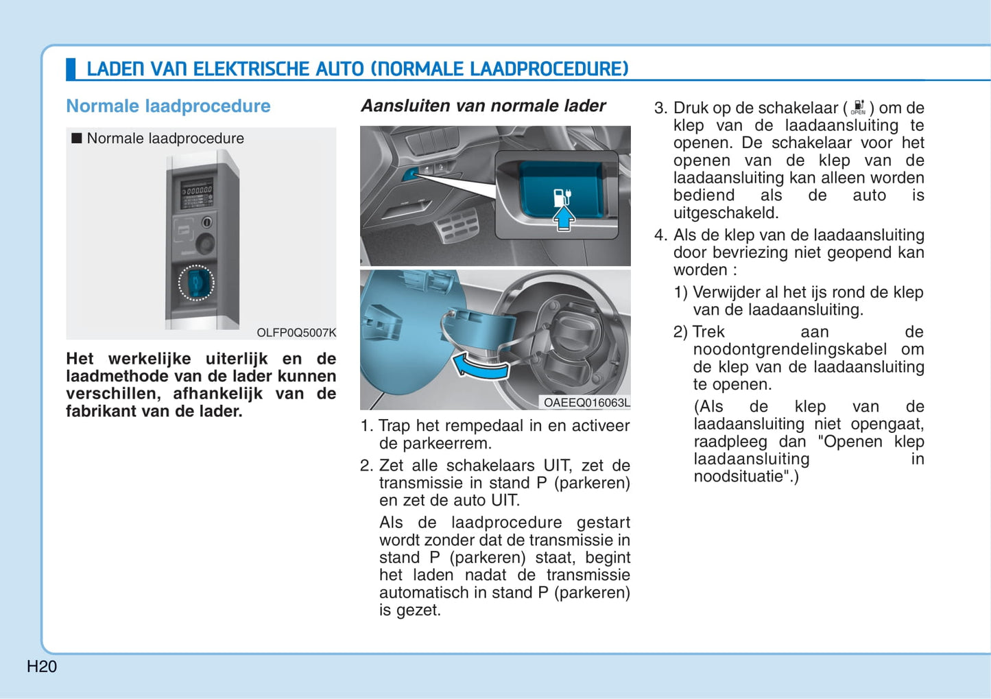 2016-2017 Hyundai Ioniq Electric Owner's Manual | Dutch