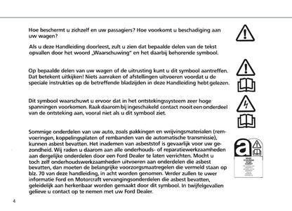 1986-1990 Ford Escort Bedienungsanleitung | Niederländisch