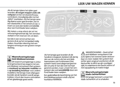 1986-1990 Ford Escort Bedienungsanleitung | Niederländisch