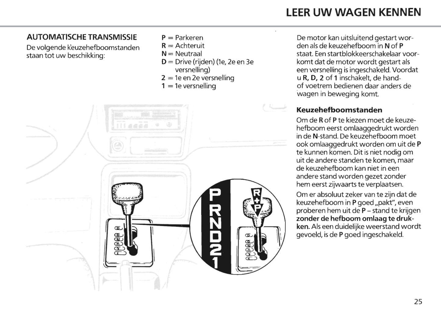 1986-1990 Ford Escort Bedienungsanleitung | Niederländisch