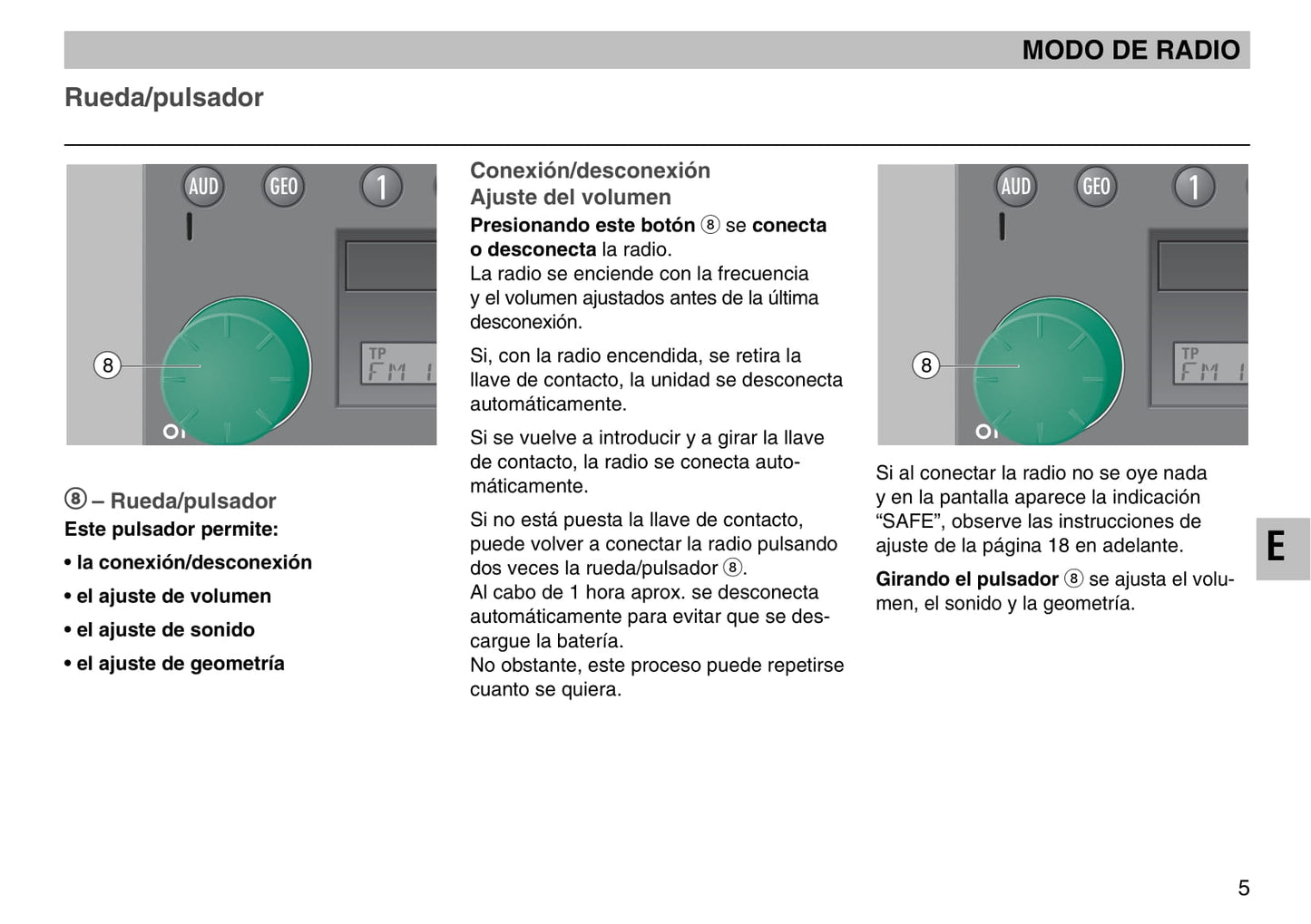 Skoda Radio MS402 Manual de Instrucciones 2003