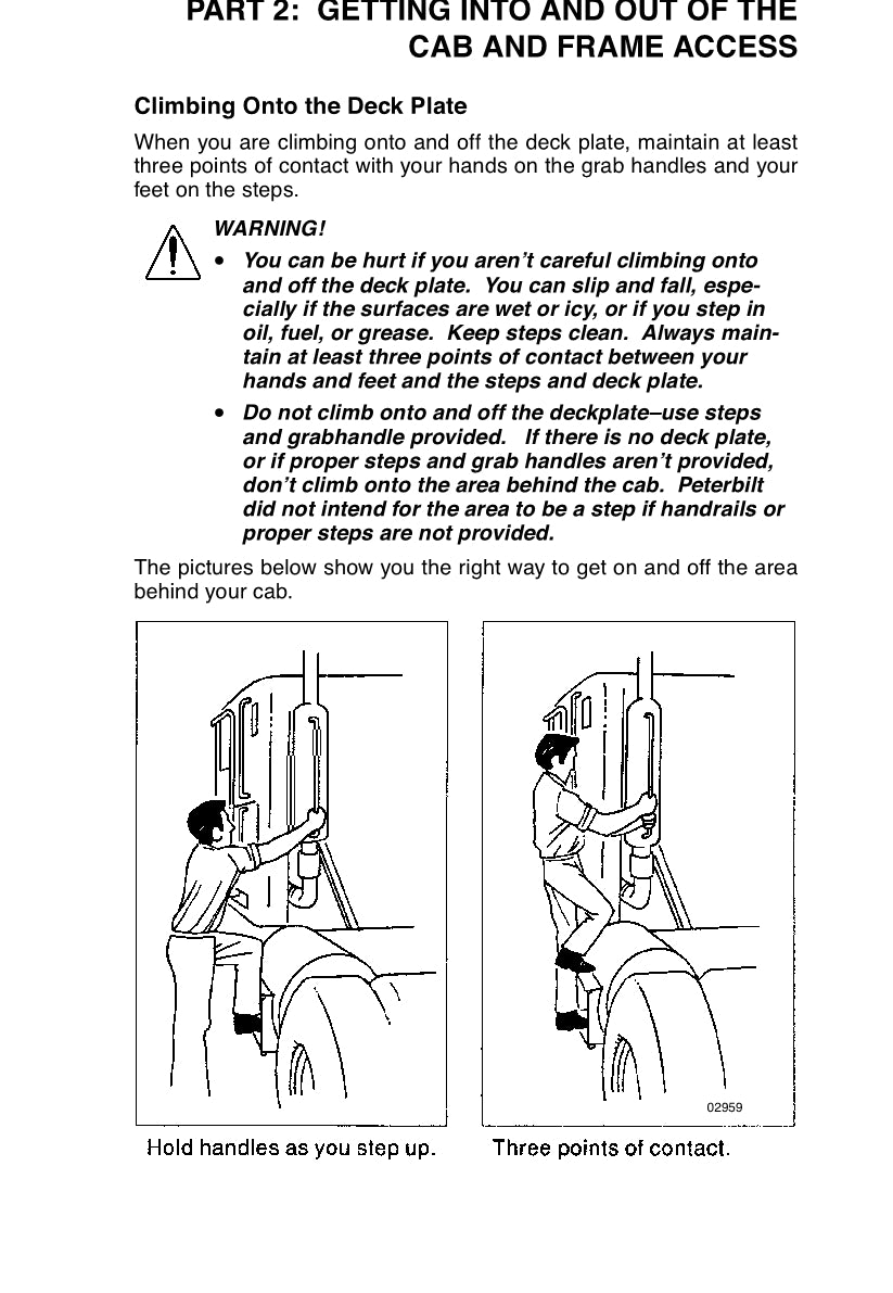 Peterbilt Operator's Owner's Manual