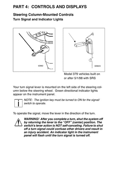 Peterbilt Operator's Owner's Manual