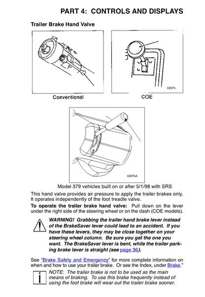 Peterbilt Operator's Owner's Manual