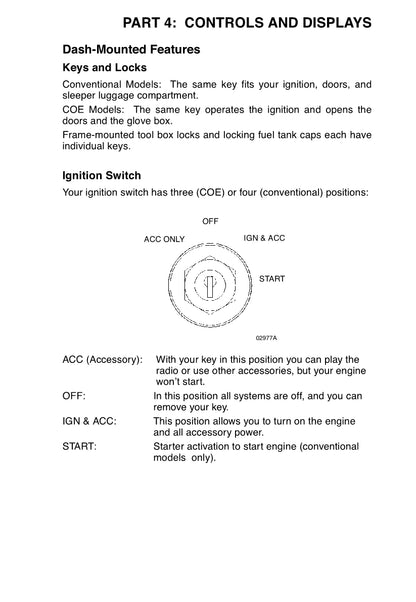 Peterbilt Operator's Owner's Manual