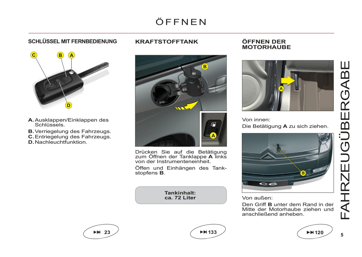 2011-2012 Citroën C6 Bedienungsanleitung | Deutsch