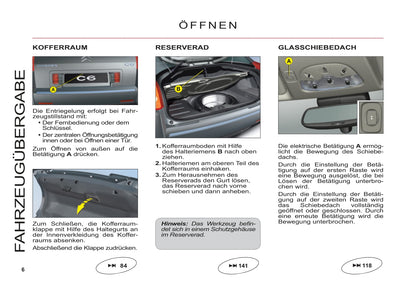 2011-2012 Citroën C6 Bedienungsanleitung | Deutsch