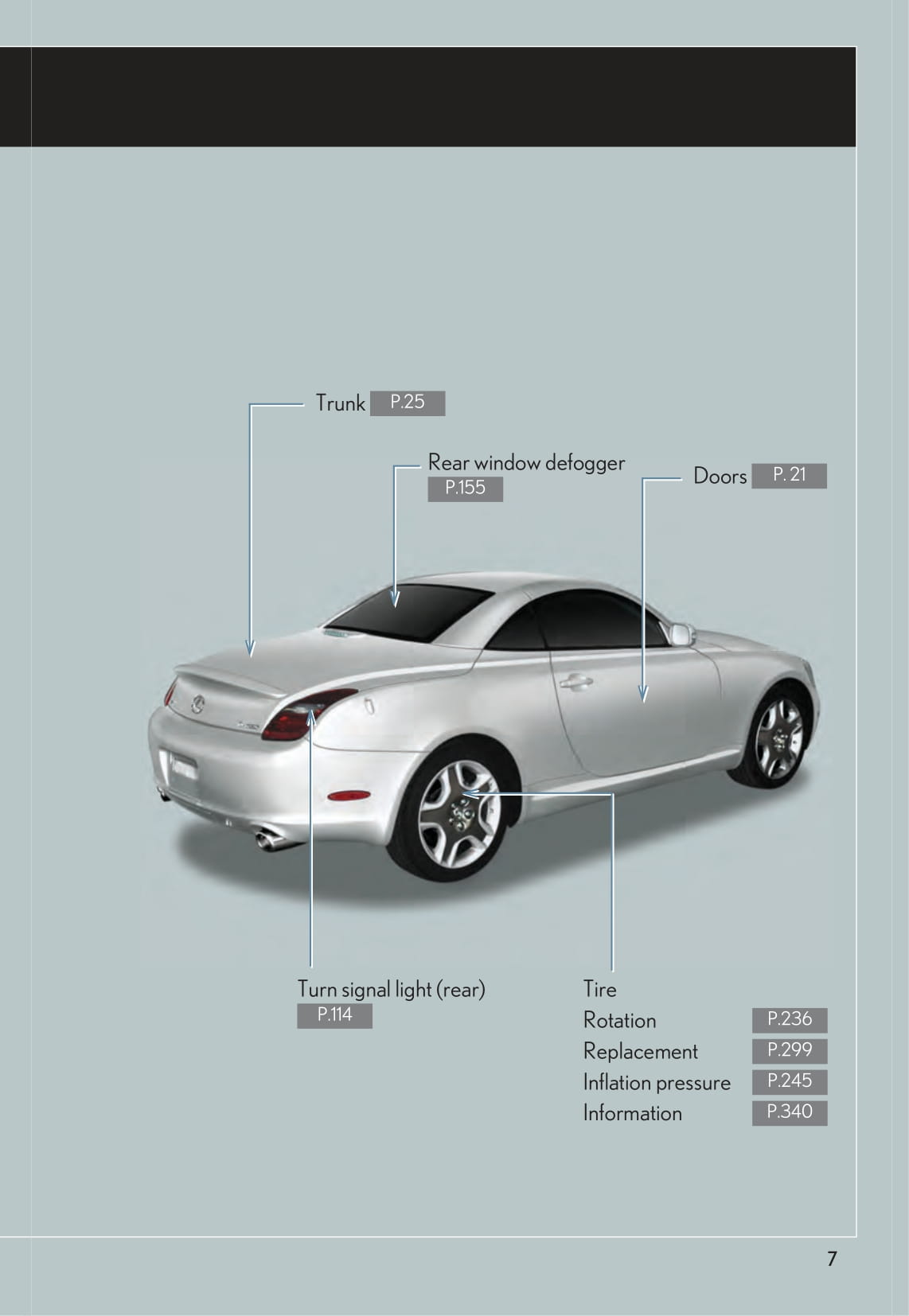 2009 Lexus SC 430 Bedienungsanleitung | Englisch