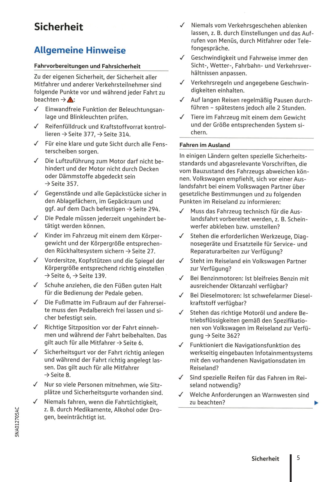 2016-2020 Volkswagen Tiguan Owner's Manual | German