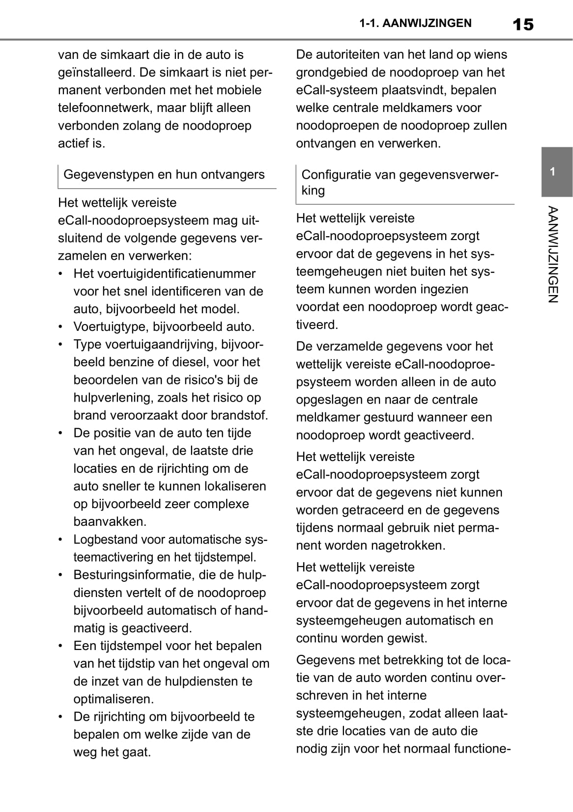 2019 Toyota Supra Bedienungsanleitung | Niederländisch