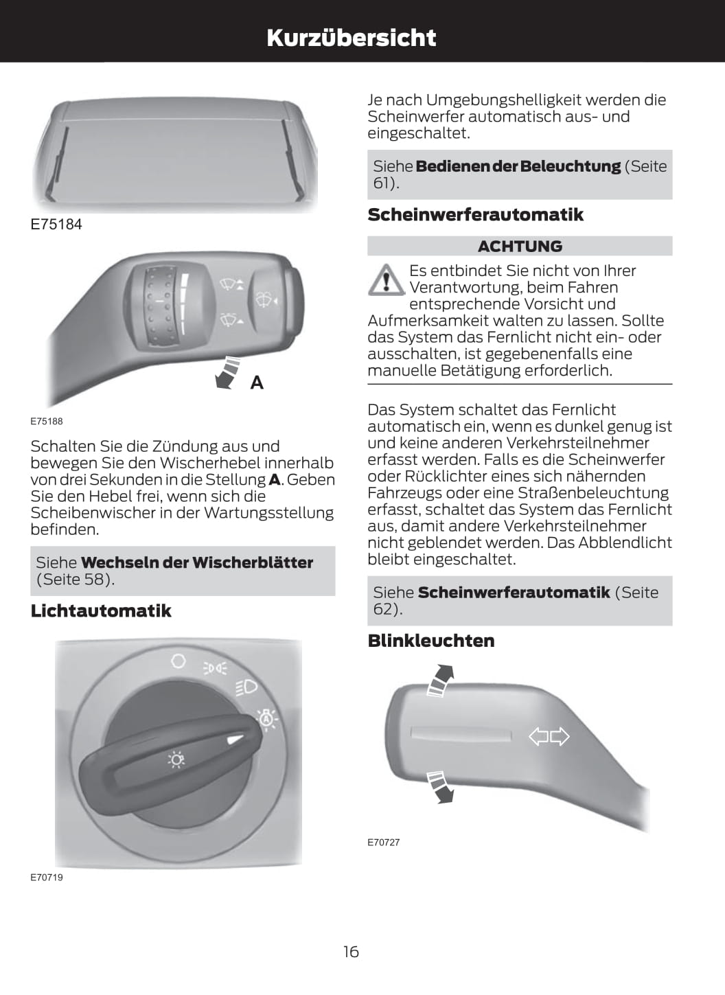 2011-2012 Ford Galaxy/S-Max Owner's Manual | German