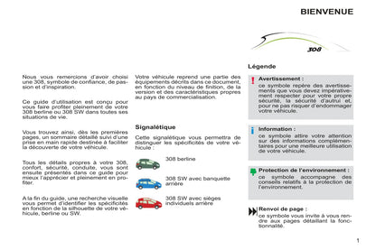 2012-2014 Peugeot 308 Owner's Manual | French