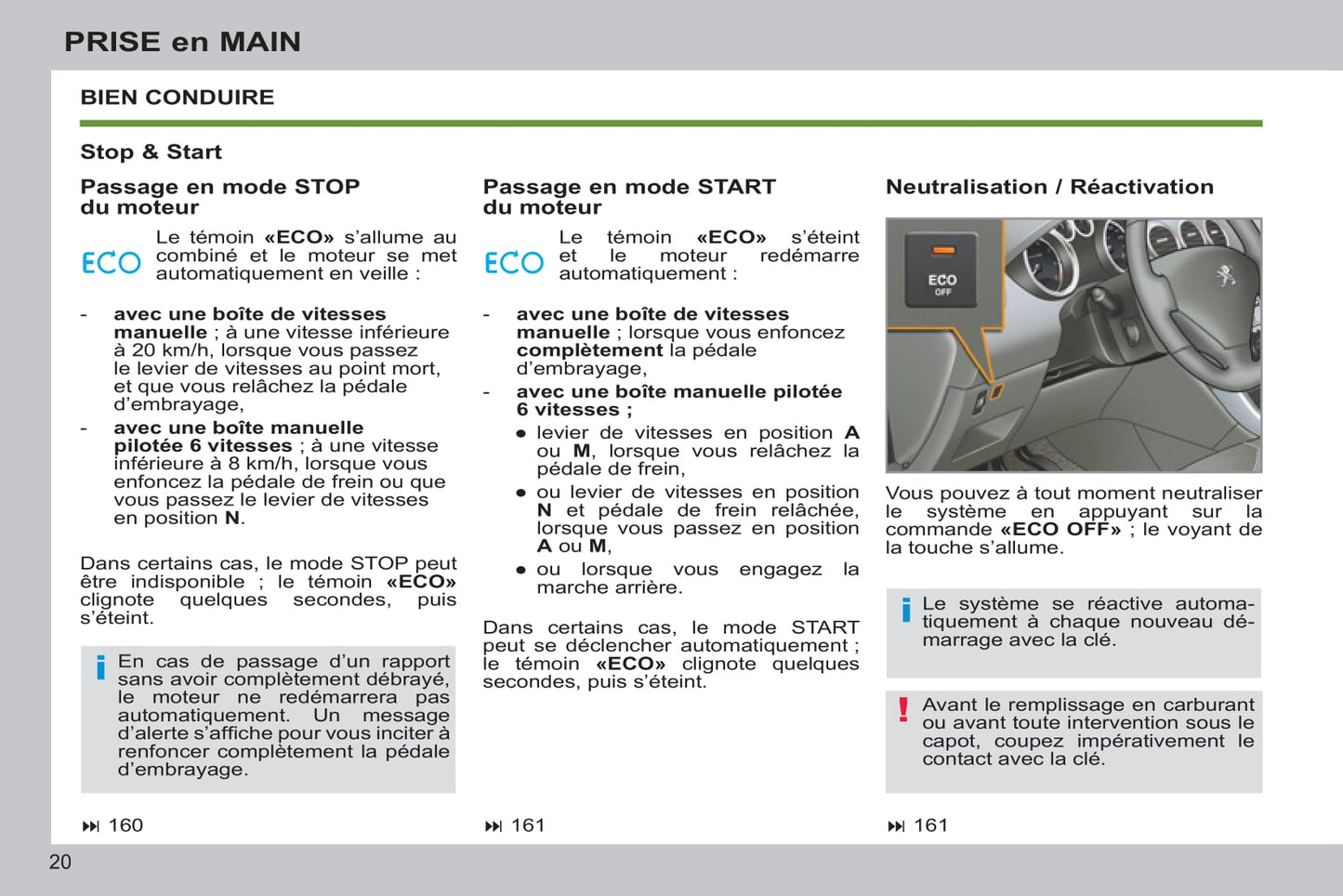 2012-2014 Peugeot 308 Owner's Manual | French