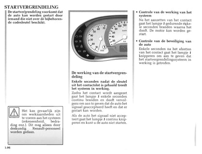 1998-1999 Renault Clio Owner's Manual | Dutch