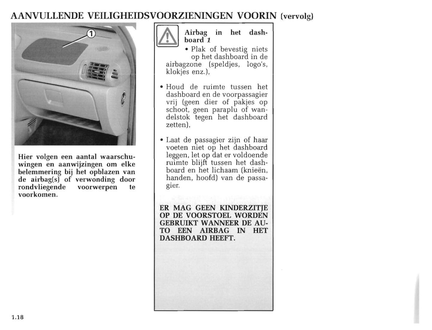 1998-1999 Renault Clio Bedienungsanleitung | Niederländisch